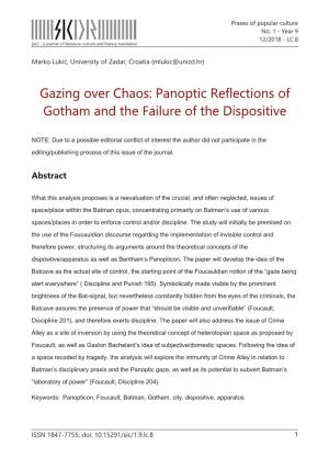 Panoptic Reflections of Gotham and the Failure of the Dispositive