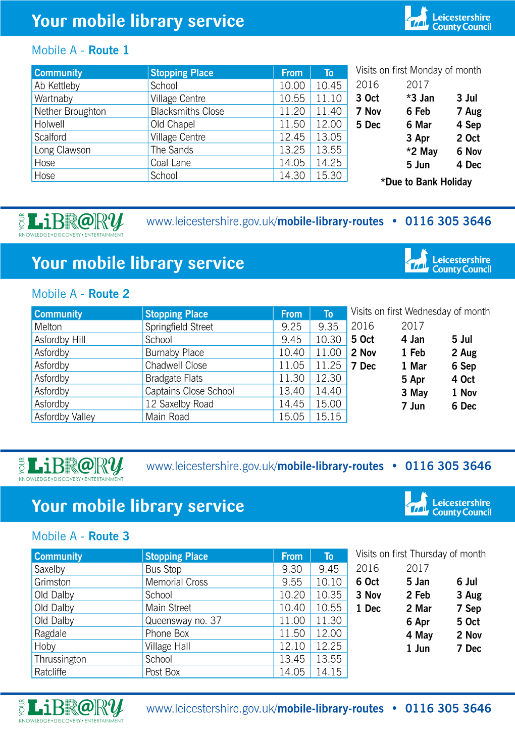 Your Mobile Library Service