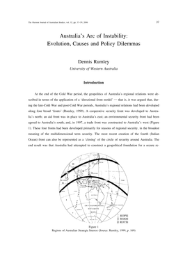 Australia's Arc of Instability: Evolution, Causes and Policy Dilemmas