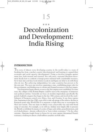 Decolonization and Development: India Rising