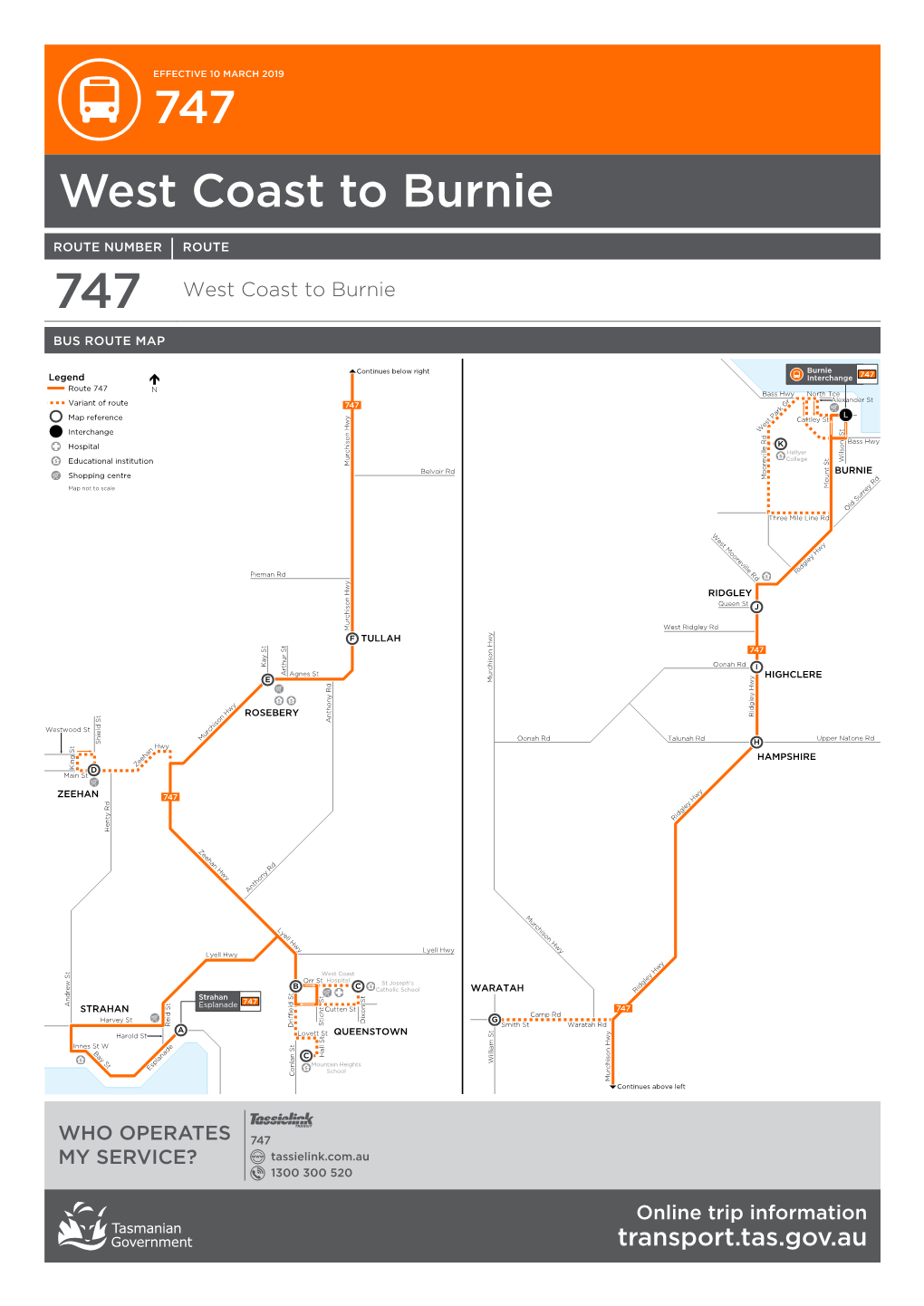 747 West Coast to Burnie