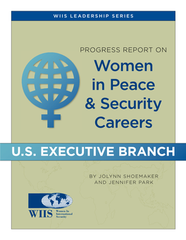 Progress Report on Women in Peace & Security Careers