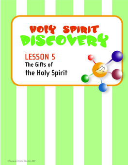 LESSON 5 the Gifts of the Holy Spirit