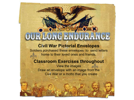Civil War Pictorial Envelopes Classroom Exercises Throughout