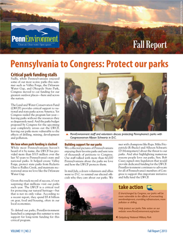 Pennsylvania to Congress: Protect Our Parks