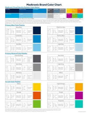 Medtronic Brand Color Chart