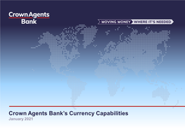 Crown Agents Bank's Currency Capabilities