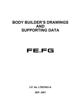 Body Builder's Drawings and Supporting Data