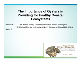 02-Importance of Oysters Panel Slides.Pptx