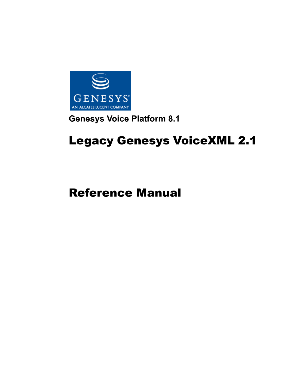 Voicexml 2.1