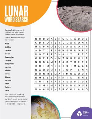 Lunar Word Search