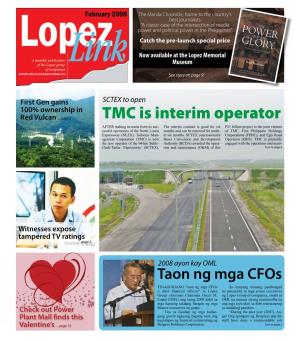 TMC Is Interim Operator