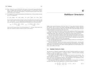 Multilayer Structures