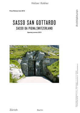 Sasso San Gottardo