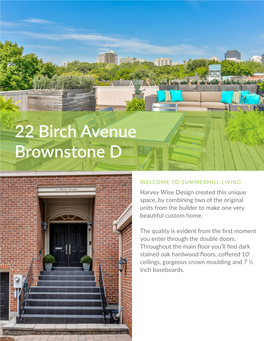 22 Birch Avenue Brownstone D