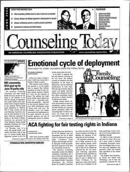 Emotional Cycle of Deployment Information for Civilian Counselors About the Military Family M