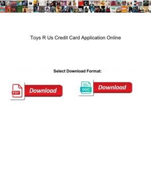 Toys R Us Credit Card Application Online