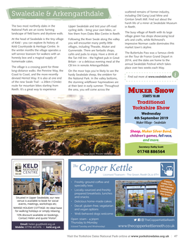 The Copper Kettle Licensed Tearoom - the Green, Reeth DL11 6TH