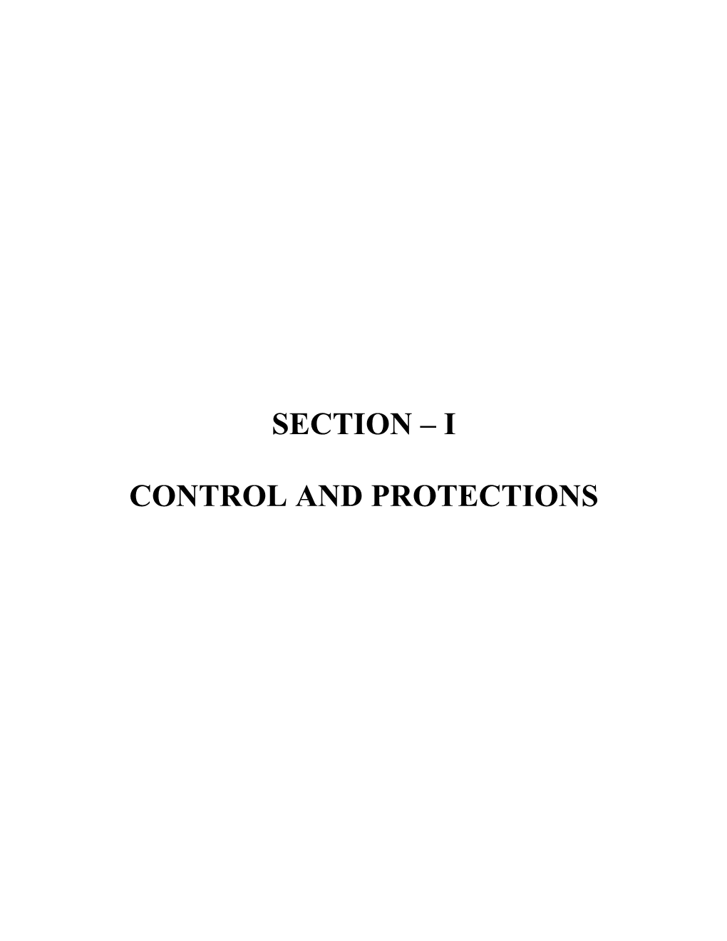 Chapter-1: Control and Protection General Considerations, Technology Development