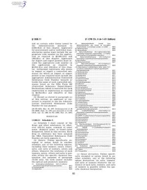 21 CFR Ch. II (4–1–01 Edition) § 1308.11
