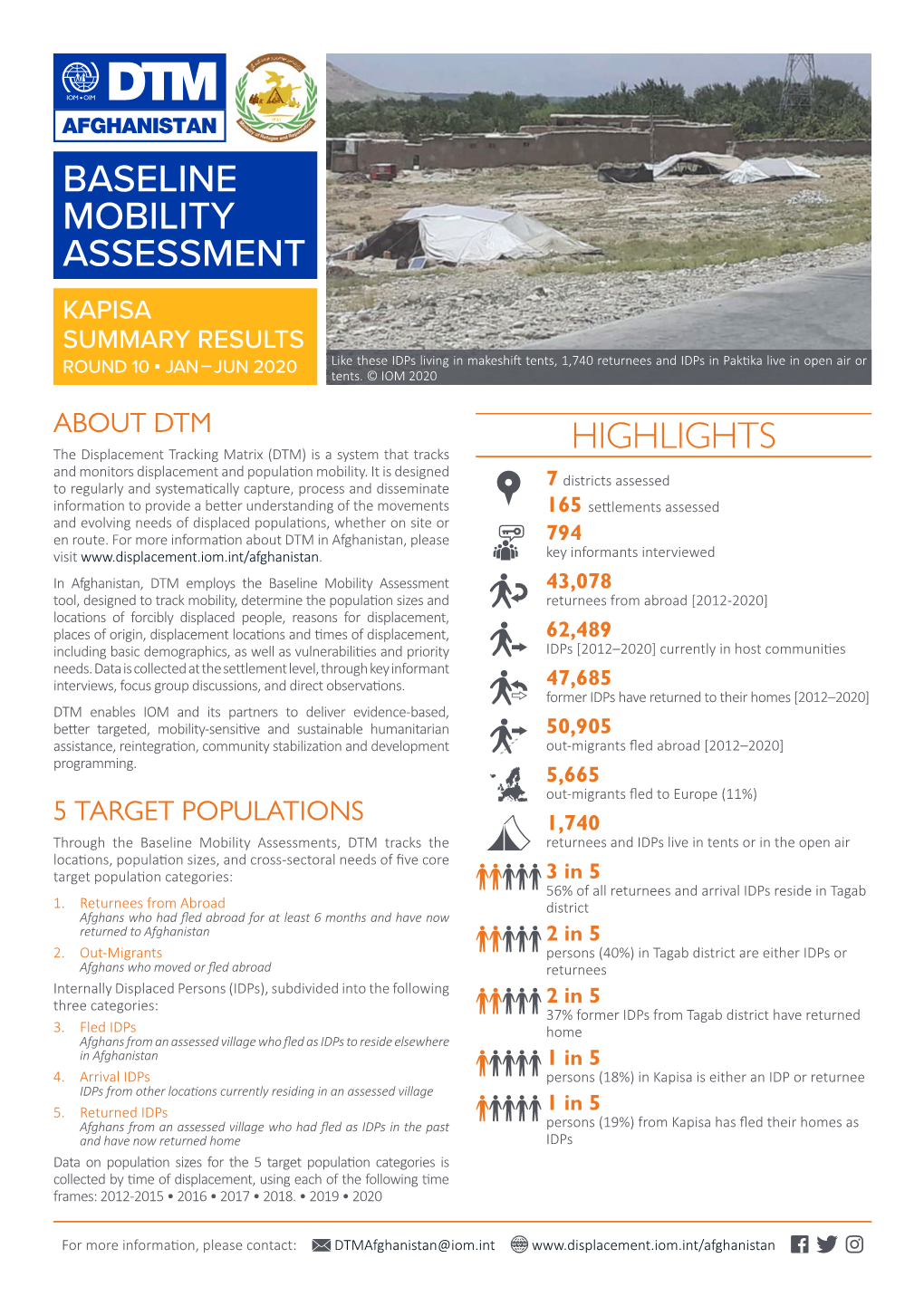 Baseline Mobility Assessment