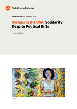 Syrians in the USA: Solidarity Despite Political Rifts