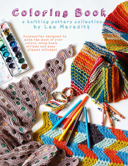 Coloring Book a Knitting Pattern Collection by Lee Meredith