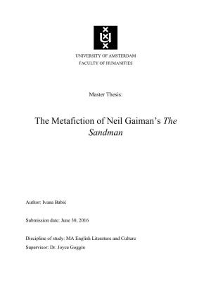 The Metafiction of Neil Gaiman's the Sandman
