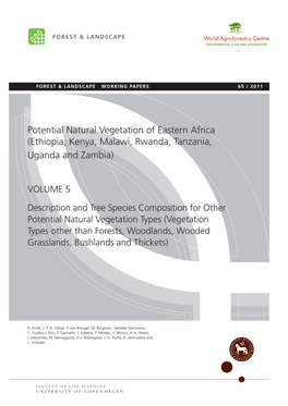 Potential Natural Vegetation of Eastern Africa (Ethiopia, Kenya, Malawi, Rwanda, Tanzania, Uganda and Zambia)