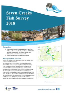 Seven Creeks Fish Survey 2018