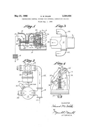 May 21, 1968 H. M. WLES 3,384,056 TEMPERATURE CONTROL SYSTEMS for INTERNAL COMBUSTION ENGINES Filed Aug