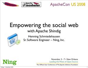 Apachecon US 2008 with Apache Shindig