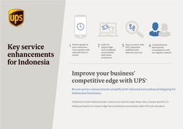Key Service Enhancements for Indonesia