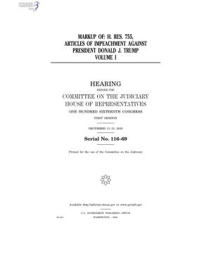H. Res. 755, Articles of Impeachment Against President Donald J