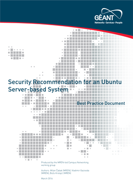 Security Recommendation for an Ubuntu Server-Based System