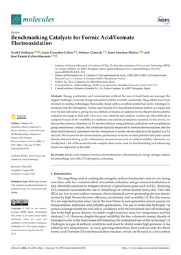 Benchmarking Catalysts for Formic Acid/Formate Electrooxidation