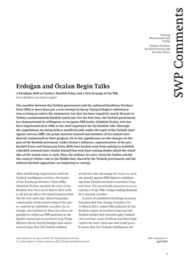 Erdoğan and Öcalan Begin Talks. a Paradigm Shift in Turkey's Kurdish