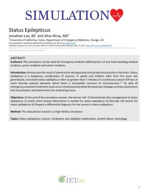 Status Epilepticus