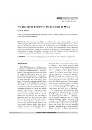 The Taxonomic Diversity of the Colobinae of Africa
