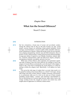 What Are the Sexual Offences?