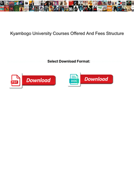 Kyambogo-University-Courses-Offered-And-Fees-Structure.Pdf