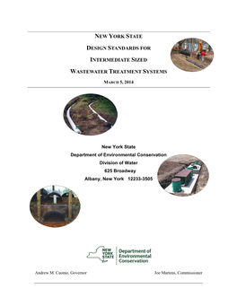 NYS Design Standards for Wastewater Treatment Systems