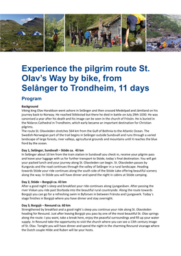 Experience the Pilgrim Route St. Olav's Way by Bike, from Selånger