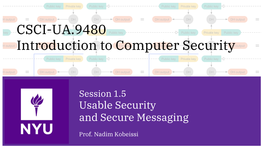 CSCI-UA.9480 Introduction to Computer Security