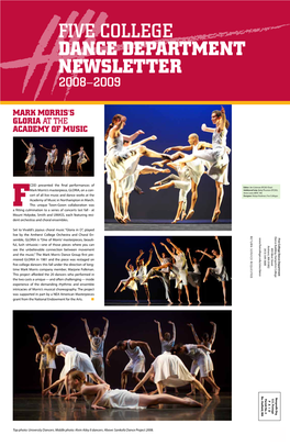Five College Dance Department Newsletter 2008–2009