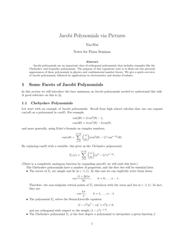 Jacobi Polynomials Via Pictures