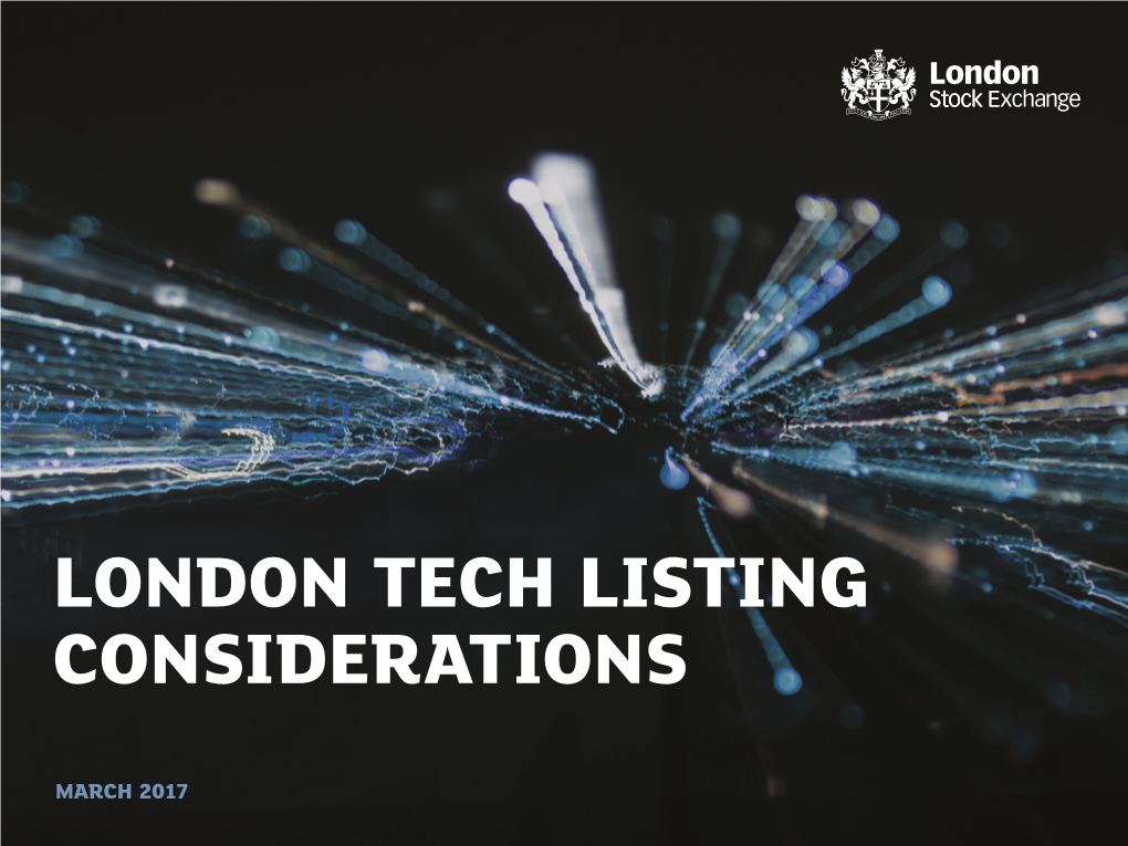 London Tech Listing Considerations