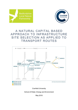 A Natural Capital Based Approach to Infrastructure Site Selection As Applied to Transport Routes