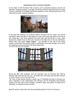 Coventry Cathedral Worksheet