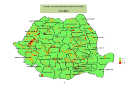 Situație Rate De Incidenta La Nivel De Localități 07.09.2020